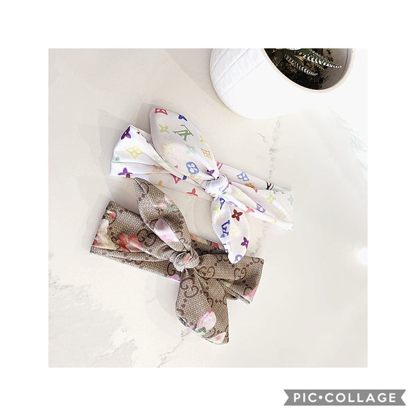 Luxury Inspired  Print Baby & Toddler Head Tie